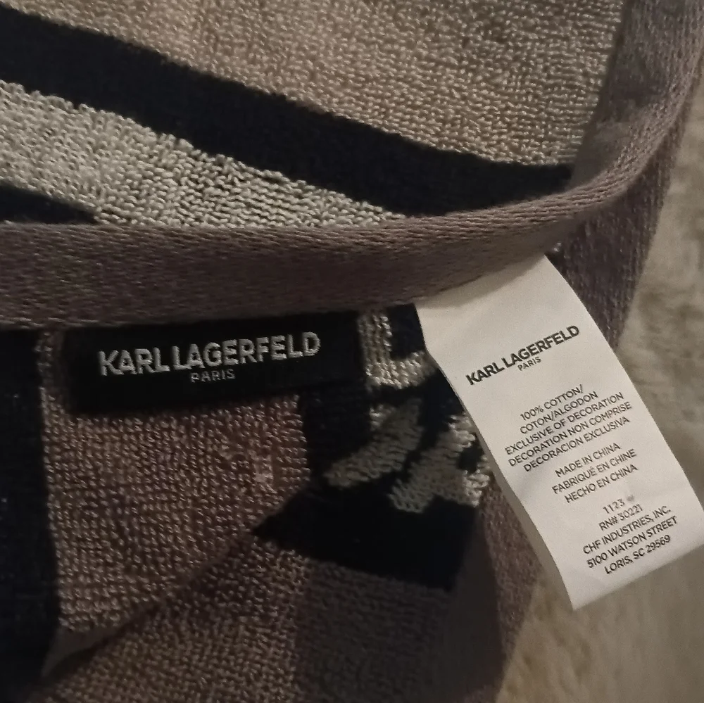 Karl Lagerfeld hand towel